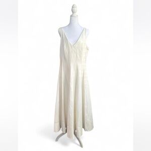 STAUD marieta ivory faille midi